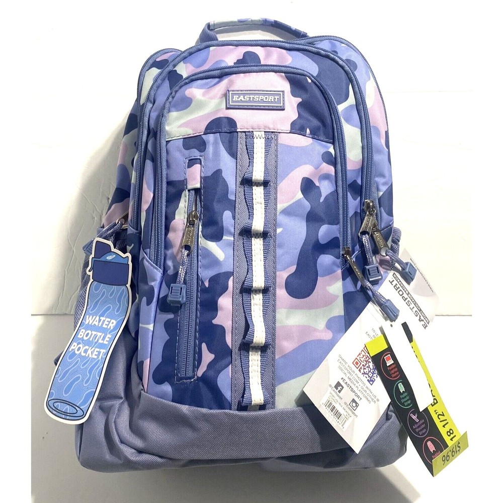 Eastsport Unisex Sport Voltage 18.5"  Backpack, Purple Camo
